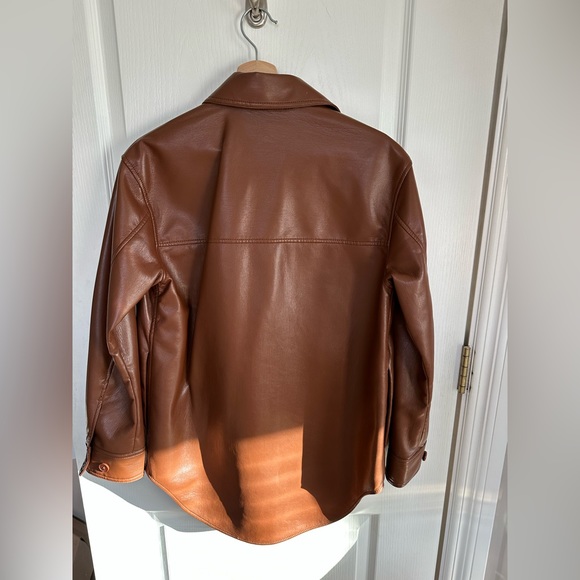 Wilfred Ganna vegan leather shirt jacket - Picture 2 of 3